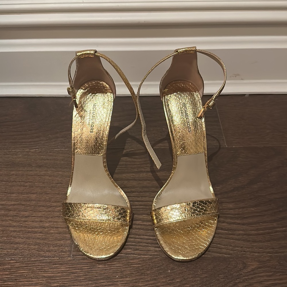 Michael Kors Jacqueline gold sandals 37.5